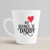 Aj Prints My Heart Belong to Daddy Cute Printed Conical Coffee Mug- Best Gift for Father’s Day 12Oz Mug | Save 33% - Rajasthan Living 10
