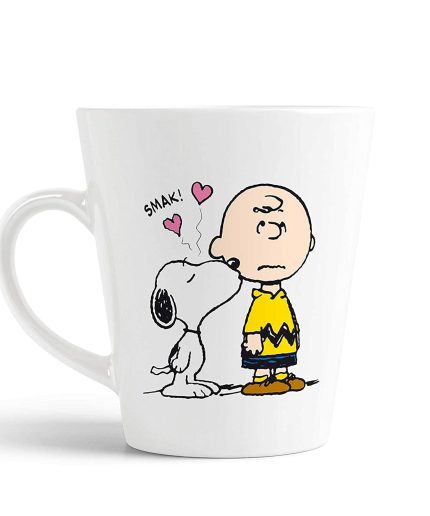 Aj Prints Snoopy and Charlie Brown Printed Conical Coffee Mug -White-12Oz- Gift for Friends/Best Gift for Dog Lover Coffee Mug | Save 33% - Rajasthan Living 3