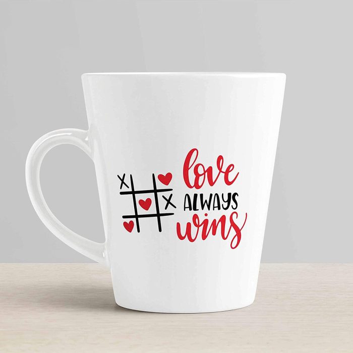 Aj Prints Love Always Wins Printed Conical Coffee Mug- 12Oz Gift for Couple, Wife, Husband | Save 33% - Rajasthan Living 6