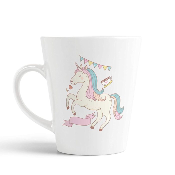 Aj Prints New Unicorn Cartoon Printed Conical Coffee Mug- 350ml Mug Gift for Him/Her | Save 33% - Rajasthan Living 5