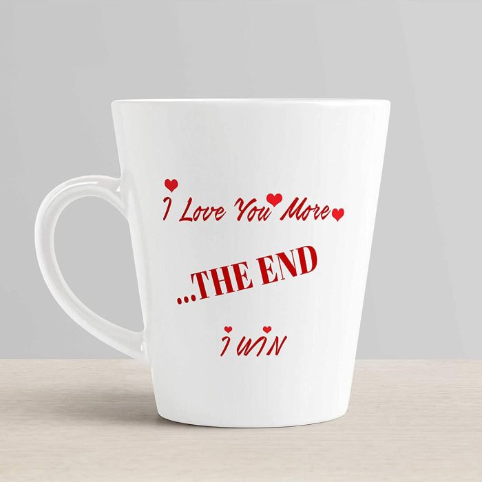 Aj Prints I Love You More Printed Conical Coffee Mug- Ceramic Milk Mug, Gift for Him/Her | Save 33% - Rajasthan Living 6