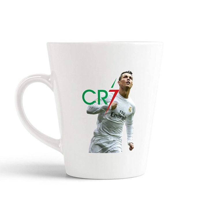 Aj Prints White Ceramic Conical Coffee Mug- Football Player Printed Mug- 350ml Milk Mug | Save 33% - Rajasthan Living 5