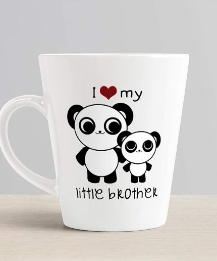Aj Prints I Love My Little Brother (Cute Panda) Printed Conical Coffee Mug-The Best Gift for Brother-12Oz-Tea Cup | Save 33% - Rajasthan Living 3