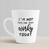 Aj Prints I’m Not Feeling Very Worky Today Mug Funny Work Latte Coffee Cup for Her/Him | Save 33% - Rajasthan Living 10