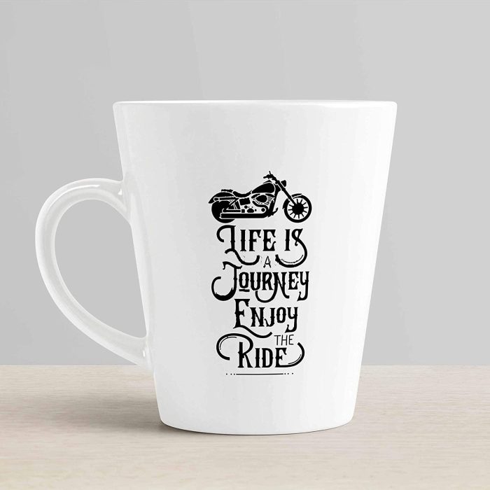 Aj Prints Life is Journey Enjoy The Ride Quote Conical Coffee Mug- Inspirational Milk Mug, 350ml | Save 33% - Rajasthan Living 6