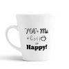 Aj Prints You + Me + Coffee = Happy, Cute Print Coffee Latte Mug 12oz White | Save 33% - Rajasthan Living 9