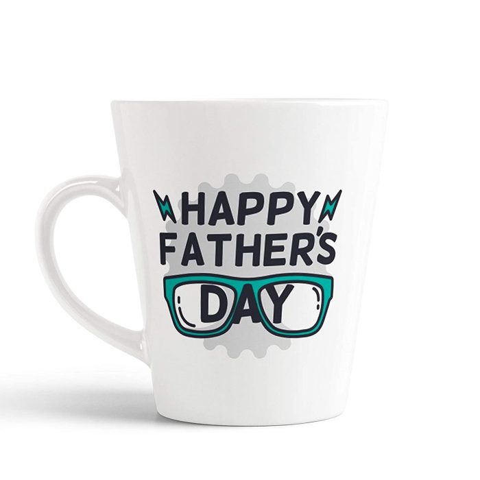 Aj Prints Happy Father?s Day Best Quotes Printed Ceramic Conical Mug 325ml, White | Save 33% - Rajasthan Living 5