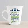 Aj Prints Teacher Mug – 12oz Latte Mug – an Amazing Teacher is Hard to find and Impossible to Forget – Quotes Printed Cone White Mug | Save 33% - Rajasthan Living 11