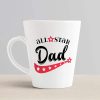 Aj Prints All Star Dad Unique Quotes Printed Ceramic Conical Mug for Dad 325ml, White | Save 33% - Rajasthan Living 11