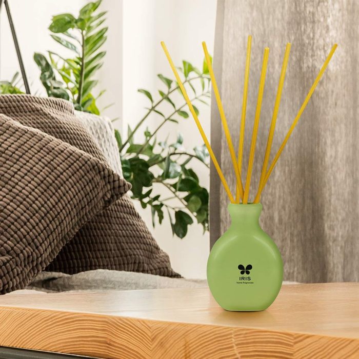 Iris New Lemon Grass Fragances Reed Diffuser Set with Oil 60ml With Ceramic Pot & Diffuser Stick | Save 33% - Rajasthan Living 10