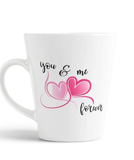 Aj Prints You & Me Forever Printed Conical Coffee Mug- Love Quote Tea Cup Gift for Girlfriend, Wife, Gift for Husband | Save 33% - Rajasthan Living