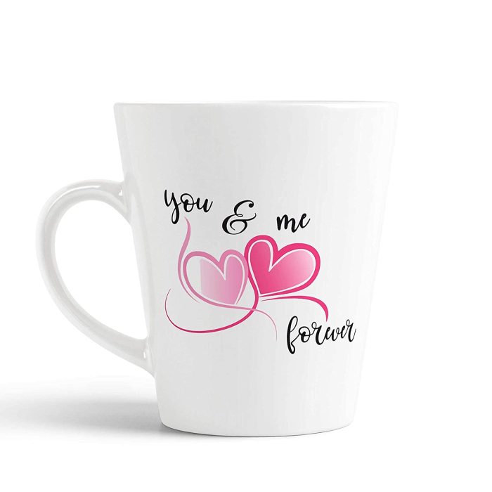 Aj Prints You & Me Forever Printed Conical Coffee Mug- Love Quote Tea Cup Gift for Girlfriend, Wife, Gift for Husband | Save 33% - Rajasthan Living 5