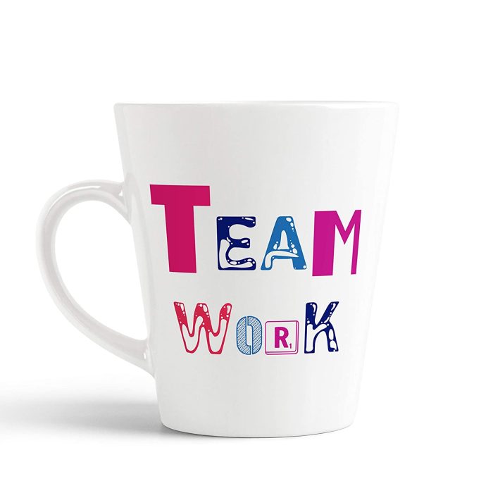 Aj Prints Team Work Printed Conical Coffee Mug- 350ml Coffee Mug- New Theme Printed Conical Mug | Save 33% - Rajasthan Living 5