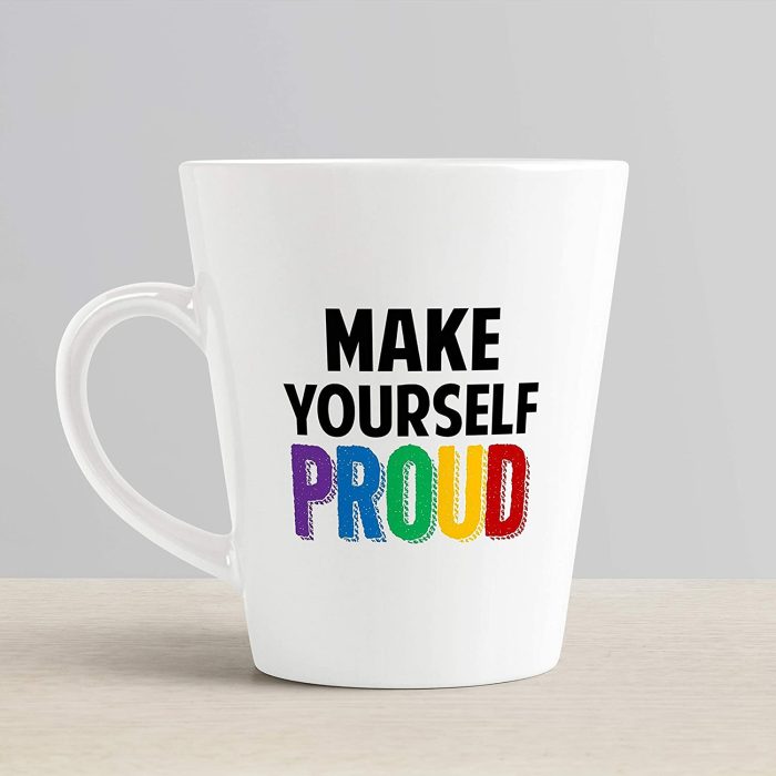 Aj Prints Make Yourself Proud Ceramic Conical Coffee Latte Mug Gift for Your Loved Ones | Save 33% - Rajasthan Living 6