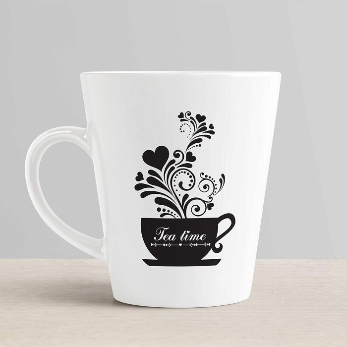 Aj Prints Unique Design Conical Coffee Mug-Tea Time Quotes Mug-White Milk Mug Gift for Mom, Dad, Sister, Boyfriend | Save 33% - Rajasthan Living 6