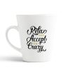Aj Prints Relax and Accept The Crazy Funny Quotes Printed Conical Cup Latte Coffee Mug Gift for Him/Her | Save 33% - Rajasthan Living 9