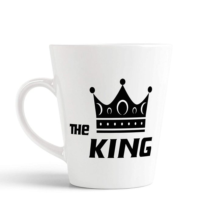 Aj Prints King Conical Latte Mug ? 12oz King Mug – Valentine?s Day Gift – Husband – Boyfriend – Funny Mug – Gifts ? Anniversary,… | Save 33% - Rajasthan Living 5