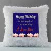 Vickvii Printed Happy Birthday To The Angle Of My Morning Led Cushion With Filler (38*38CM) | Save 33% - Rajasthan Living 9