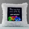 Vickvii Printed Many Many Happy Return Of The Day Led Cushion With Filler (38*38CM) | Save 33% - Rajasthan Living 9