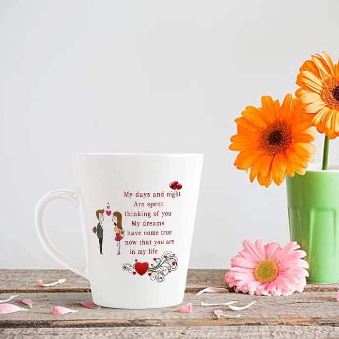 Aj Prints Love,Romance and Feeling Quotes Printed Conical Coffee Mug- Couple Printed Mug- Gift for Lover, Girlfriend, Boyfriend, Wife, Husband | Save 33% - Rajasthan Living 7