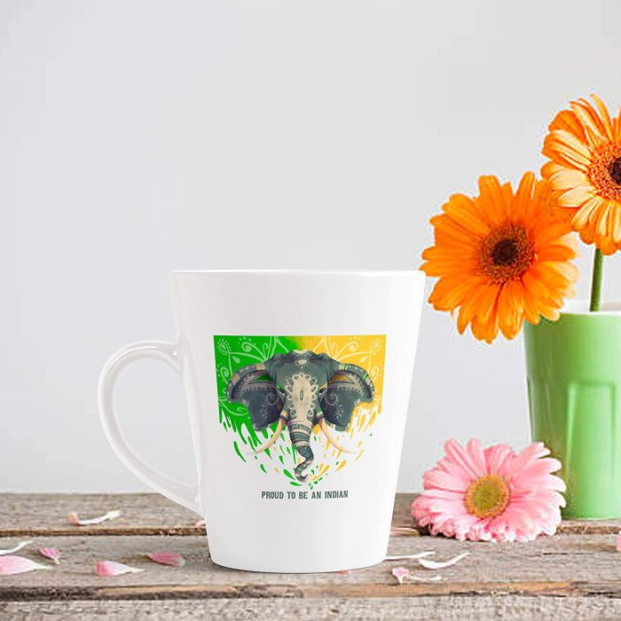 Aj Prints Proud to Be an Indian Beautiful Theme Printed Conical Coffee Mug- White Ceramic Mug- 12Oz | Save 33% - Rajasthan Living 7