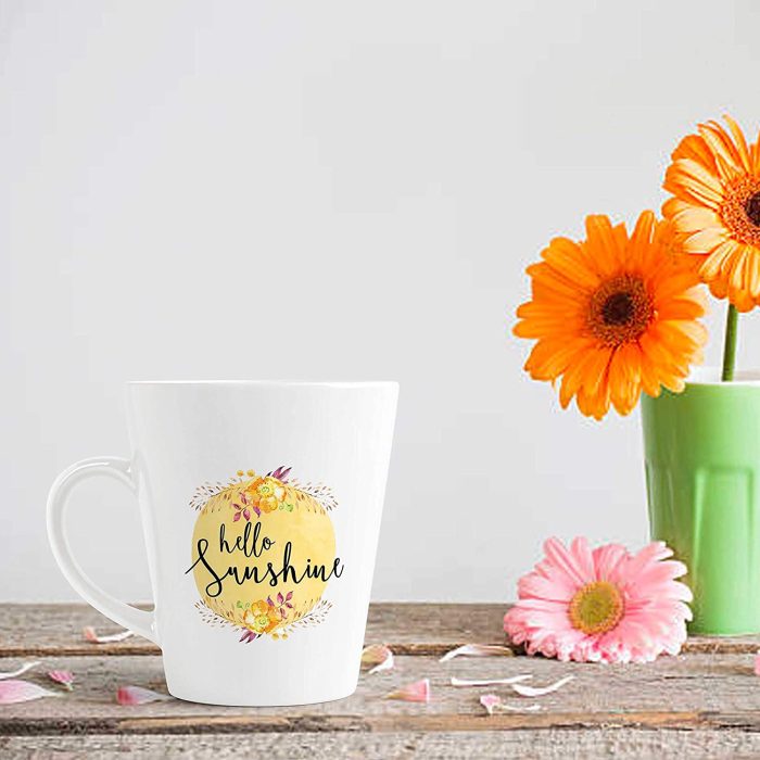 Aj Prints Morning Quotes- Hello Sunshine Love Printed Cute Coffee Ceramic Mug 12oz White Tea Cup | Save 33% - Rajasthan Living 7