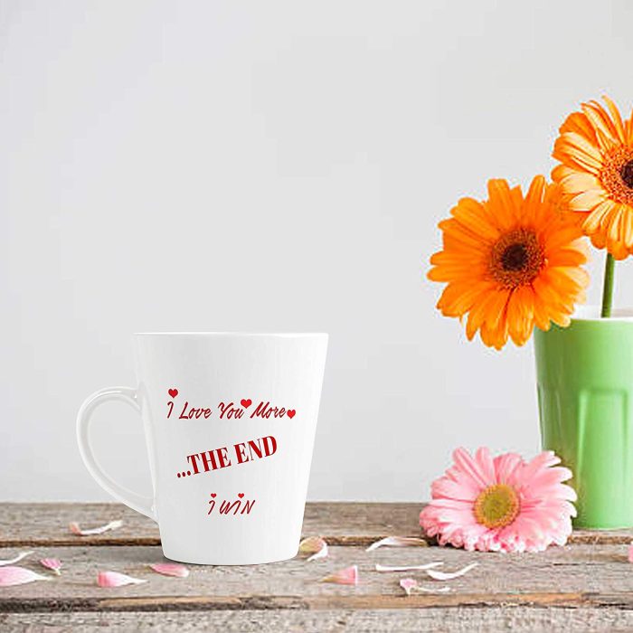 Aj Prints I Love You More Printed Conical Coffee Mug- Ceramic Milk Mug, Gift for Him/Her | Save 33% - Rajasthan Living 7
