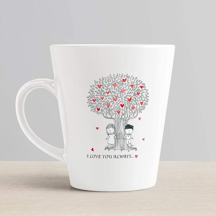 Aj Prints I Love You Always Printed Conical Coffee Mug- White Ceramic Mug- Gift for Couple, Gift for Husband | Save 33% - Rajasthan Living 6