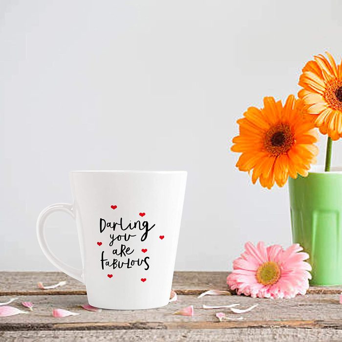 Aj Prints Darling, You are Fabulous Printed Conical Coffee Mug- Funny Mug- Gift for Girlfriend, Wife | Save 33% - Rajasthan Living 7