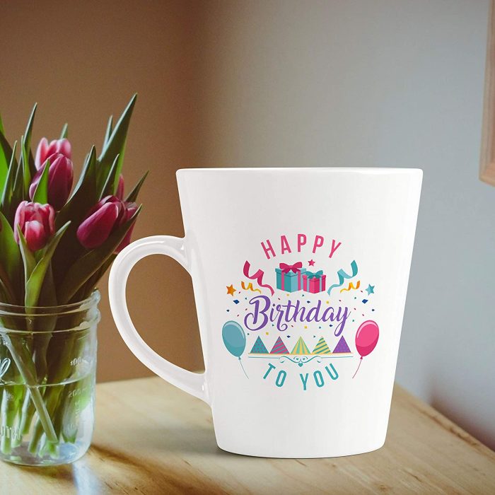 Aj Prints Happy Birthday to You Printed Conical Coffee Mug- 12Oz Coffee Mug Gift for Birthday | Save 33% - Rajasthan Living 7