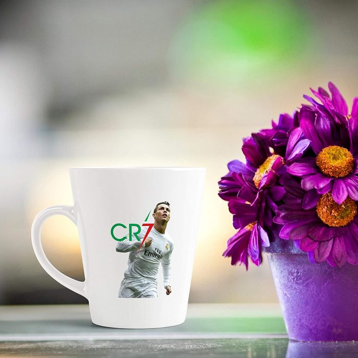 Aj Prints White Ceramic Conical Coffee Mug- Football Player Printed Mug- 350ml Milk Mug | Save 33% - Rajasthan Living 7