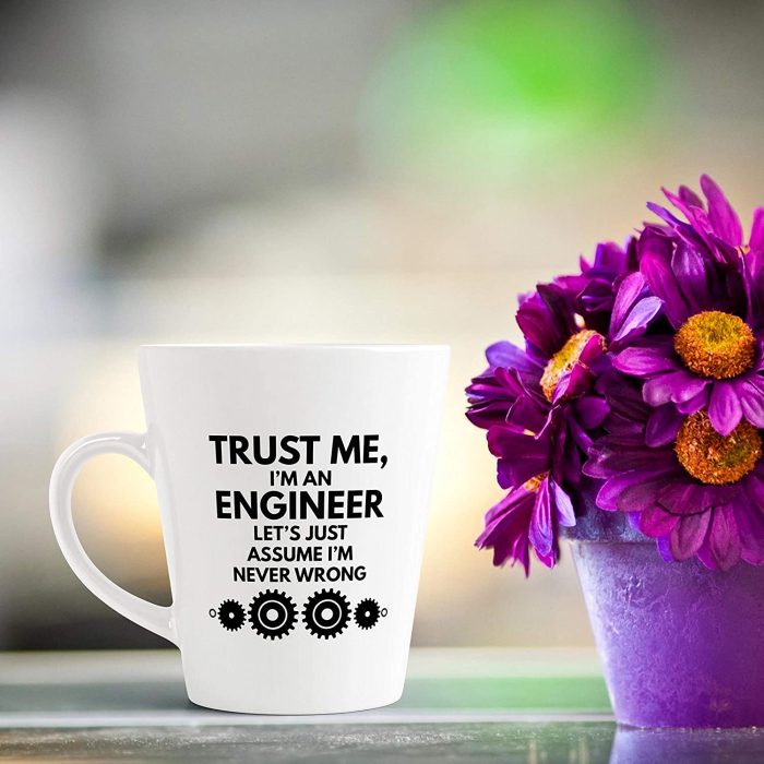 Aj Prints Funny Engineer Quote Conical Coffee Mug-350ml,White Coffee Mug for Engineer,s | Save 33% - Rajasthan Living 7