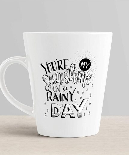 Aj Prints You’re My Sunshine On A Rainy Day Printed Conical Coffee Mug -White Printed Mug Gift for Him/Her | Save 33% - Rajasthan Living 3