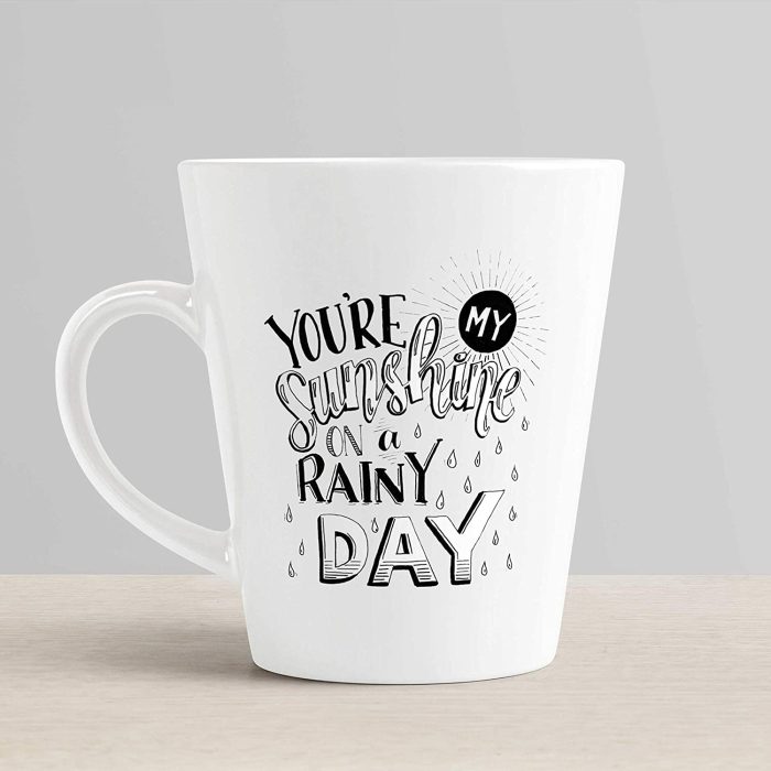 Aj Prints You’re My Sunshine On A Rainy Day Printed Conical Coffee Mug -White Printed Mug Gift for Him/Her | Save 33% - Rajasthan Living 6
