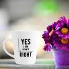 Aj Prints Yes, I am Always Right Latte Coffee Mug Gift for Him/Her, 12oz Ceramic Coffee Novelty Conical Mug/Cup | Save 33% - Rajasthan Living 11