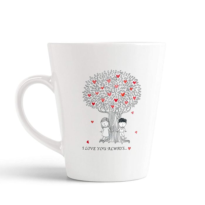 Aj Prints I Love You Always Printed Conical Coffee Mug- White Ceramic Mug- Gift for Couple, Gift for Husband | Save 33% - Rajasthan Living 5
