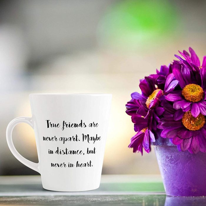 Aj Prints Ture Friends Quotes Printed Conical Coffee Mug- 350ml Coffee Mug for Friend | Save 33% - Rajasthan Living 7