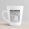 Aj Prints Engineer Nutritional Facts Quotes Conical Latte Mug -Gift for His/Her Coffee Mug-Gift for Engineer’s White Tea Cup | Save 33% - Rajasthan Living 10