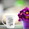 Aj Prints Love Quotes Conical Coffee Mug-Inspirational Quotes Printed 12oz Latte Mug for His and her, Birthday Gift | Save 33% - Rajasthan Living 11