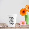 Aj Prints Inspiration Quotes Conical Coffee Mug-Enjoy The Little Things Printed Ceramic Coffee Mug- 12Oz- White | Save 33% - Rajasthan Living 11