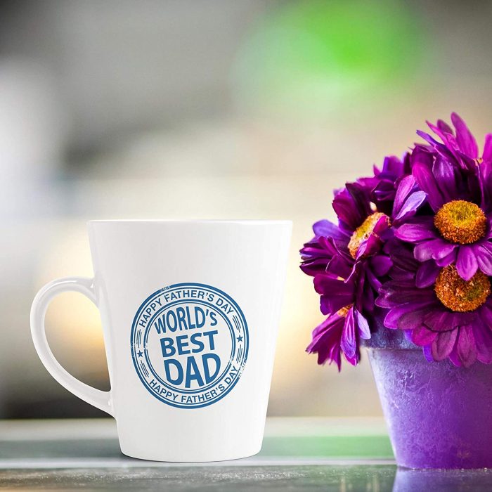 Aj Prints Father?s Day Gifts for Dad – World?s Best Dad Ceramic Conical Mug 325ml, White | Save 33% - Rajasthan Living 6