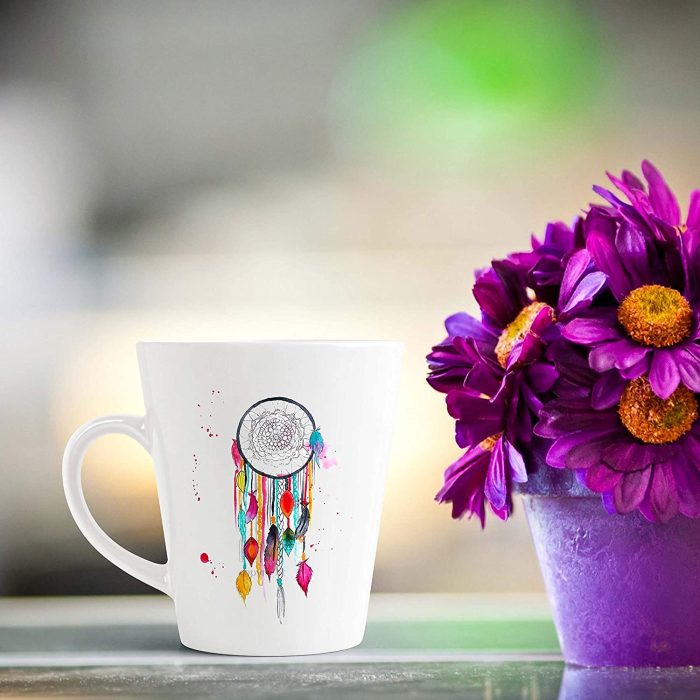 Aj Prints Colourful Dream Catcher Printed Conical Coffee Mug- Ideal Gift for Someone, White 12Oz | Save 33% - Rajasthan Living 7
