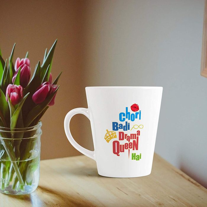 Aj Prints Chori Badi Drama Queen Hai Printed Coffee Mug, Funny Coffee Mug Gift for Girlfriend, Sister, Wife 12Oz Tea Cup | Save 33% - Rajasthan Living 7