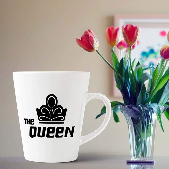 Aj Prints Queen Conical Latte Mug ? 12oz Queen Mug ? Valentine?s Day Gift – Wife – Girlfriend – Funny Mug – Gifts ? Anniversary,… | Save 33% - Rajasthan Living 6