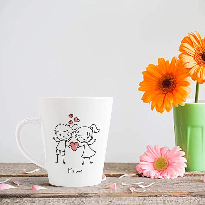 Aj Prints It’s Love Cute Lovely Couple Printed Conical Coffee Mug-12Oz Mug ?Valentine?s Day Gift – Wife – Girlfriend – Funny Mug – Gifts… | Save 33% - Rajasthan Living 7