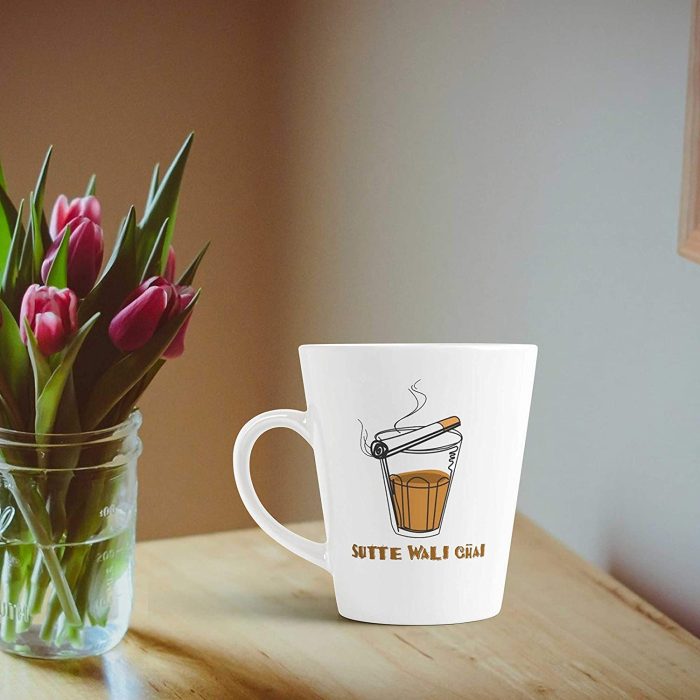 Aj Prints Sutte Wali Chai Funny Printed Coffee Mug with Handle -White Coffee Mug,Gift for Husband,Friends,Boyfriend | Save 33% - Rajasthan Living 7