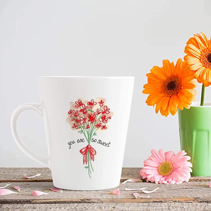 Aj Prints You are So Sweet Printed Conical Coffee Mug- Printed Ceramic Coffee Mug- 12Oz | Save 33% - Rajasthan Living 7