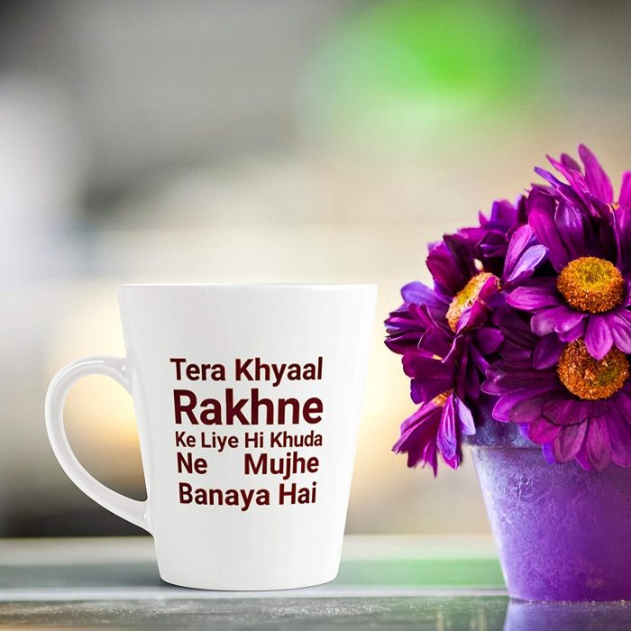 Aj Prints Latte Mug True Love Shayari Printed Ceramic Conical Coffee Cup Gift for Your Girlfirend/Boyfriend | Save 33% - Rajasthan Living 6
