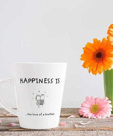 Aj Prints Brother Gift Coffee Mug – Happiness is The Love of a Brother Quotes Printed Cute Ceramic Coffee, Latte Mug 12oz – White | Save 33% - Rajasthan Living 3