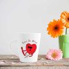 Aj Prints Love is Blind Cute Heart Design Printed Conical Mug- Funny Coffee Mug, White 12Oz Milk Mug for Couple | Save 33% - Rajasthan Living 11